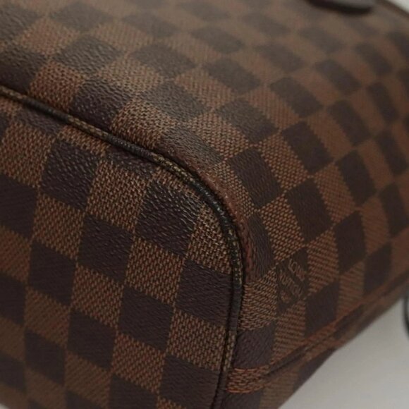 LOUIS VUITTON Damier Ebene Neverfull PM Tote Bag N51109 LV Auth 133366 - Picture 4 of 16